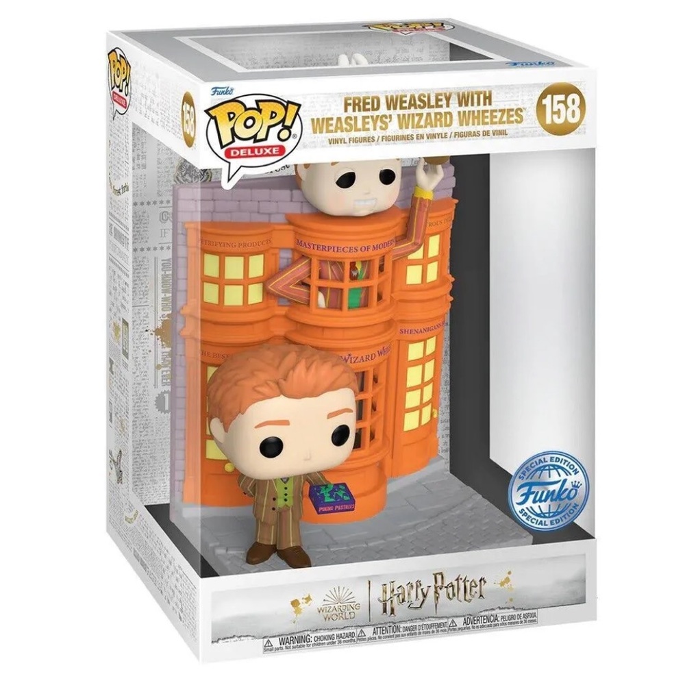 Funko Pop Deluxe #158 “Fred Weasley With Weasleys’ Wizard Wheezes” New unopened